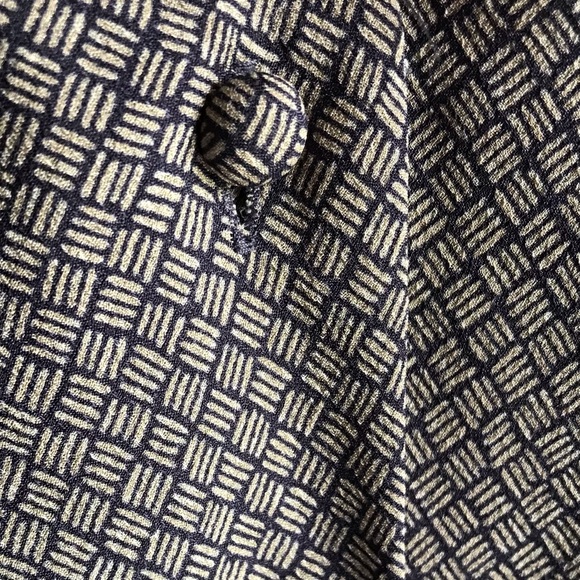 VTG 80s JH Collectibles Shoulder Pad Draped V-Neck Short Sleeve Blouse Size 14 - Picture 6 of 8